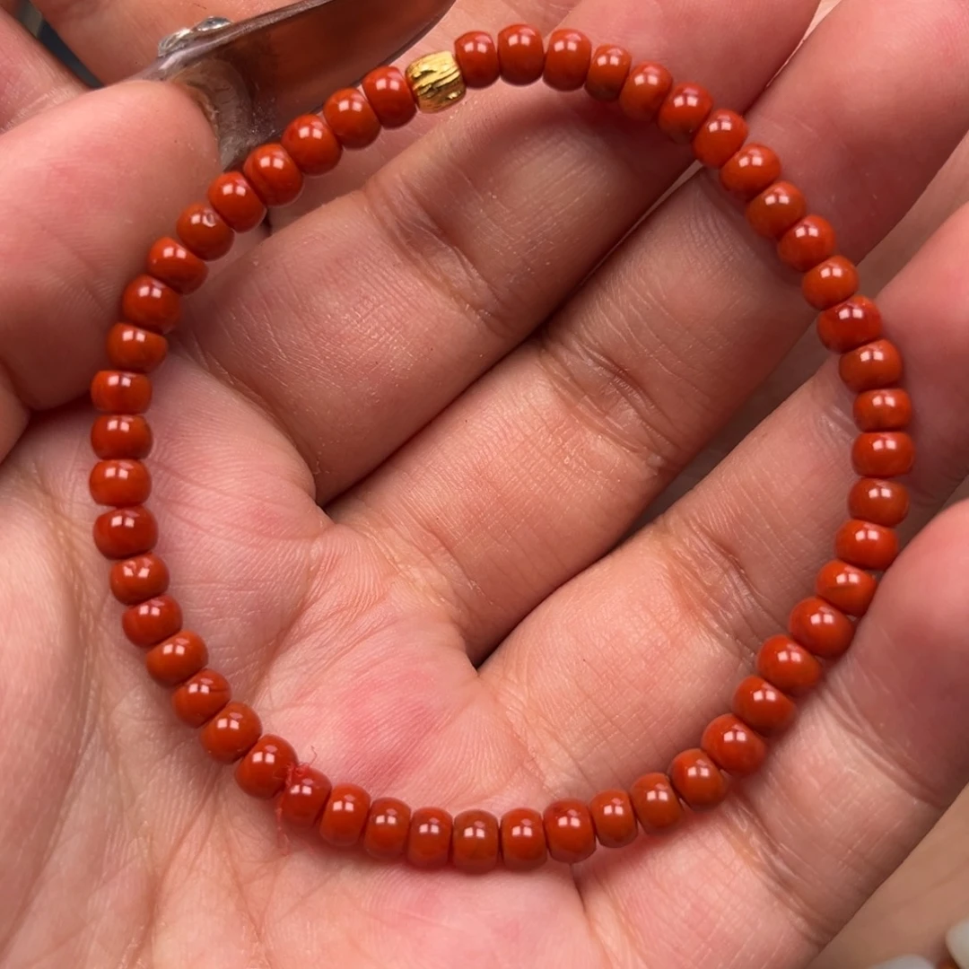 南红玛瑙手串未镶嵌