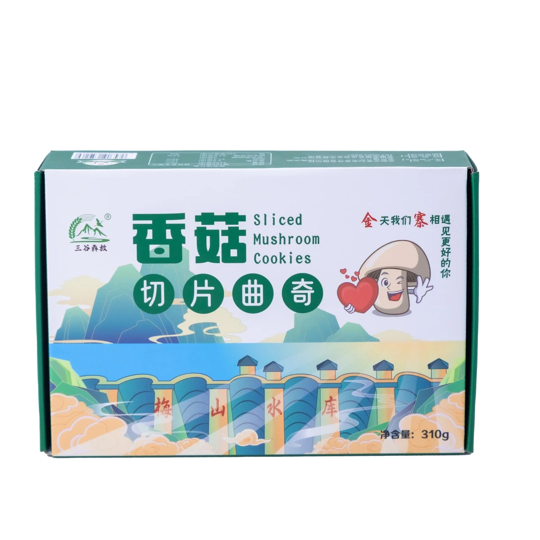 大别山金寨香菇饼干310克*2盒