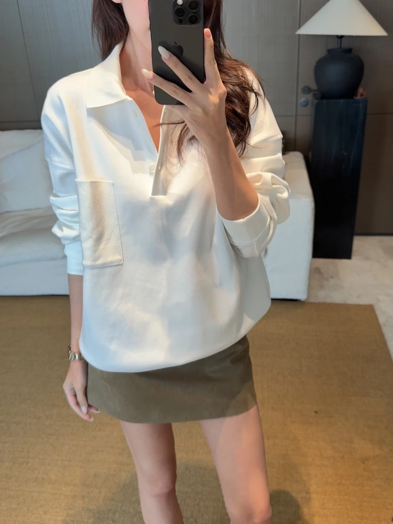 【白色POLO休闲卫衣】SY6158