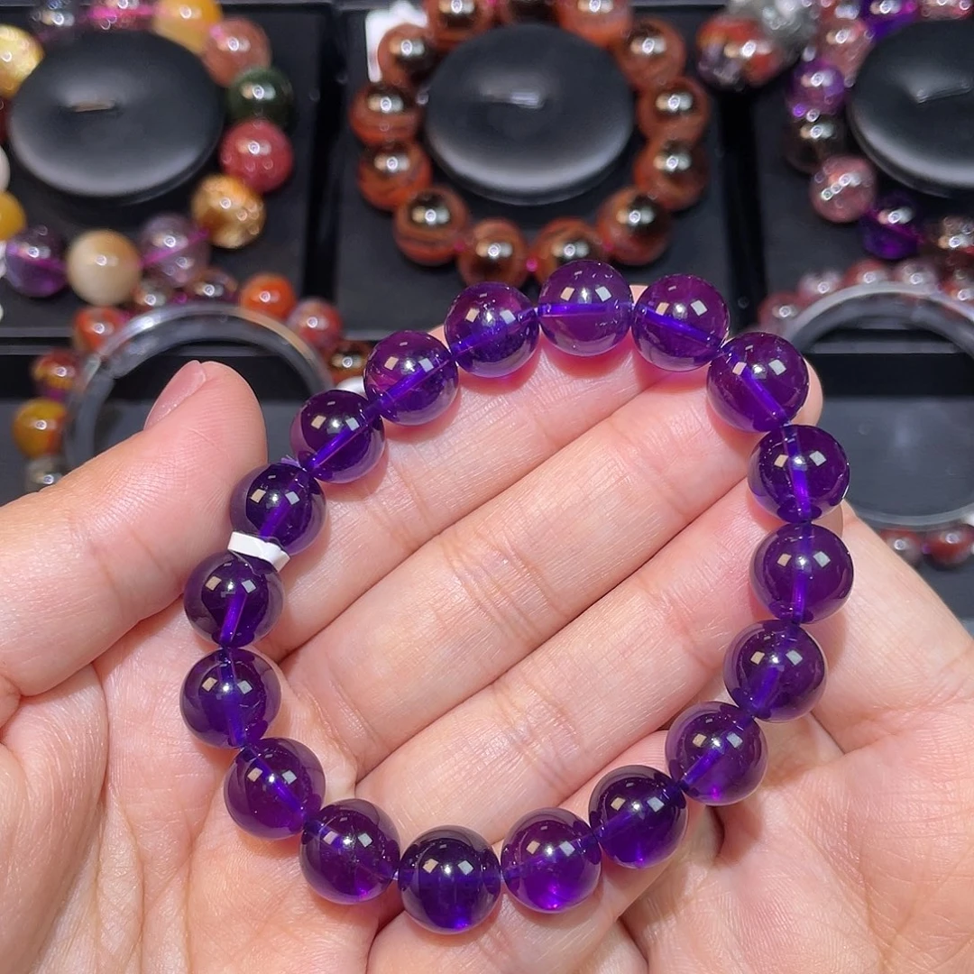 水晶紫水晶手链A11未镶嵌勤**妈