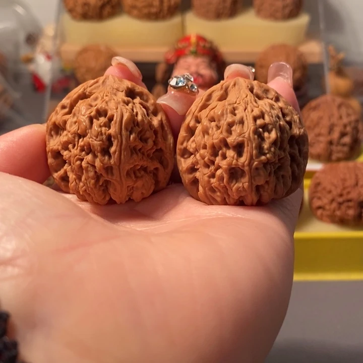 吊坠文玩核桃36➕凹底三角南疆