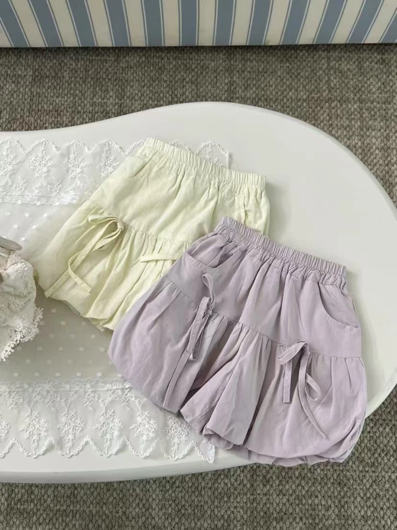 【恋沐｜轻薄超软 轻棉内衬】女童夏季短裤花苞裤 25008