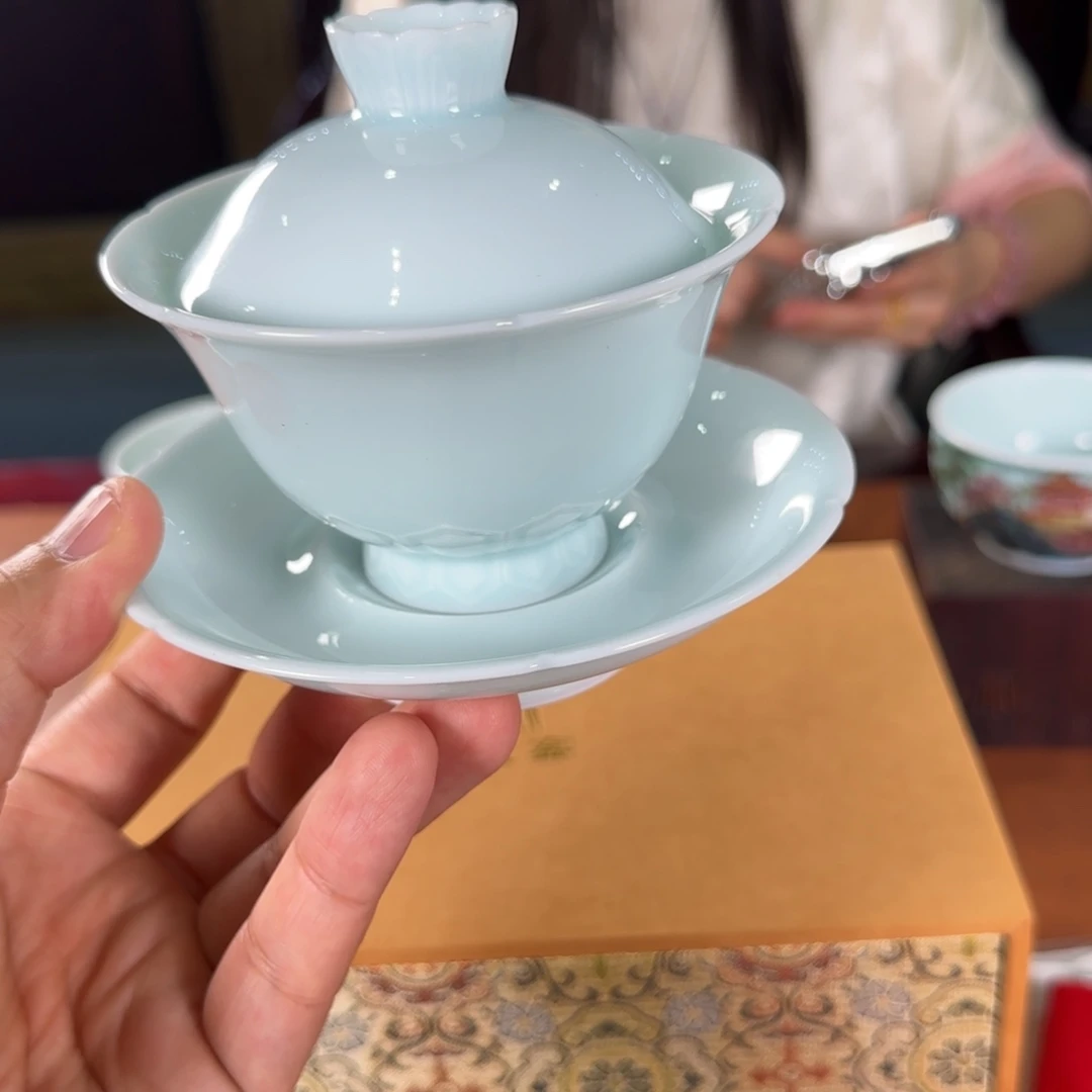 成窑精品青白瓷茶器