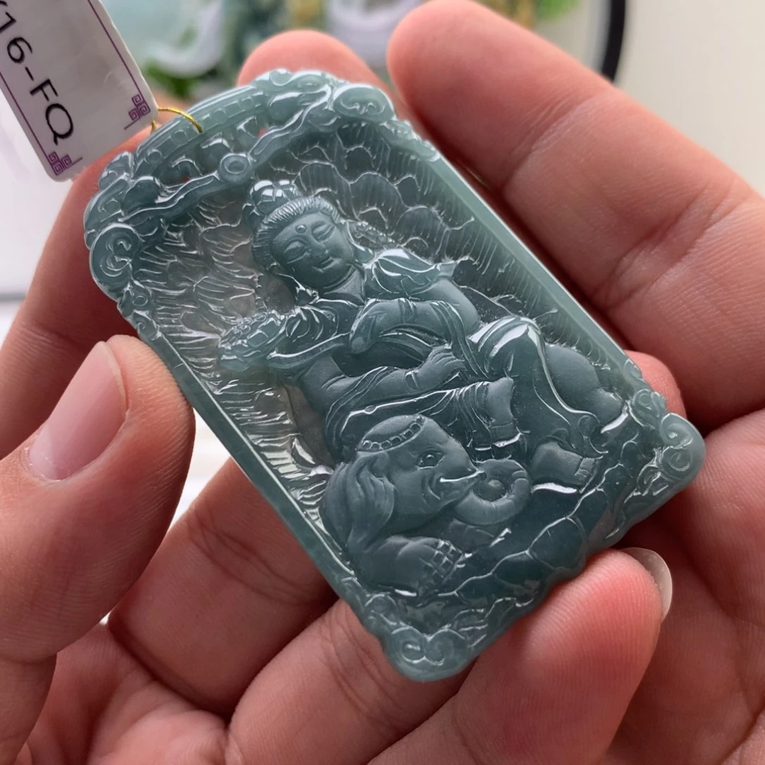 颈饰未镶嵌翡翠普贤