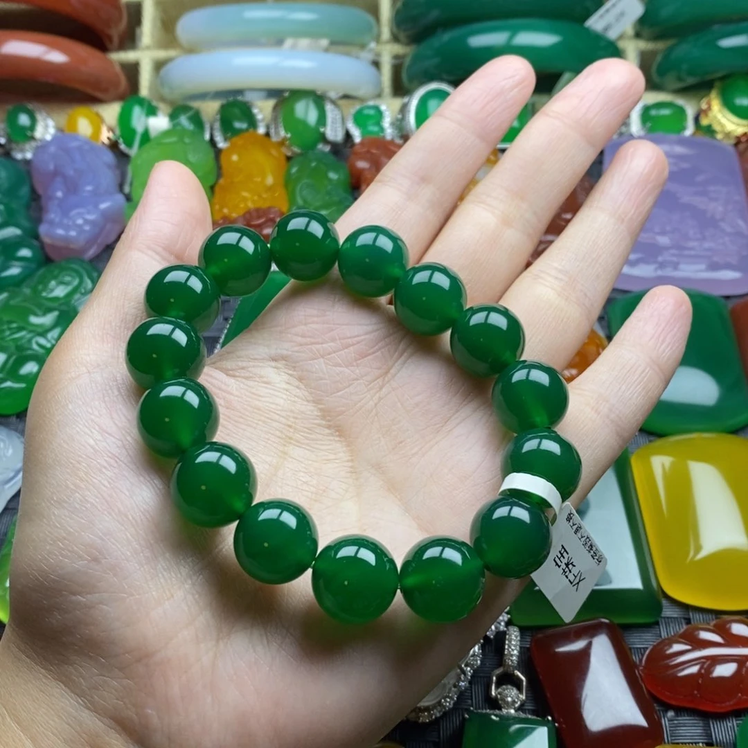 小***竞玛瑙/玉髓手链未镶嵌卡14