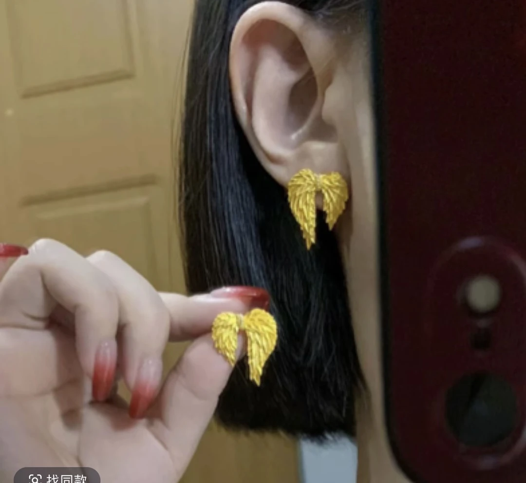 铜合金锆石耳饰 2025年新款女士耳钉女气质古风耳钉