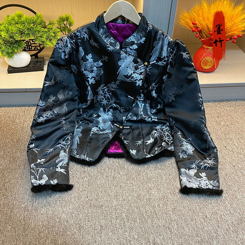 【71329】新中式女装中国风高级感气质女士上衣时尚复古提花外套