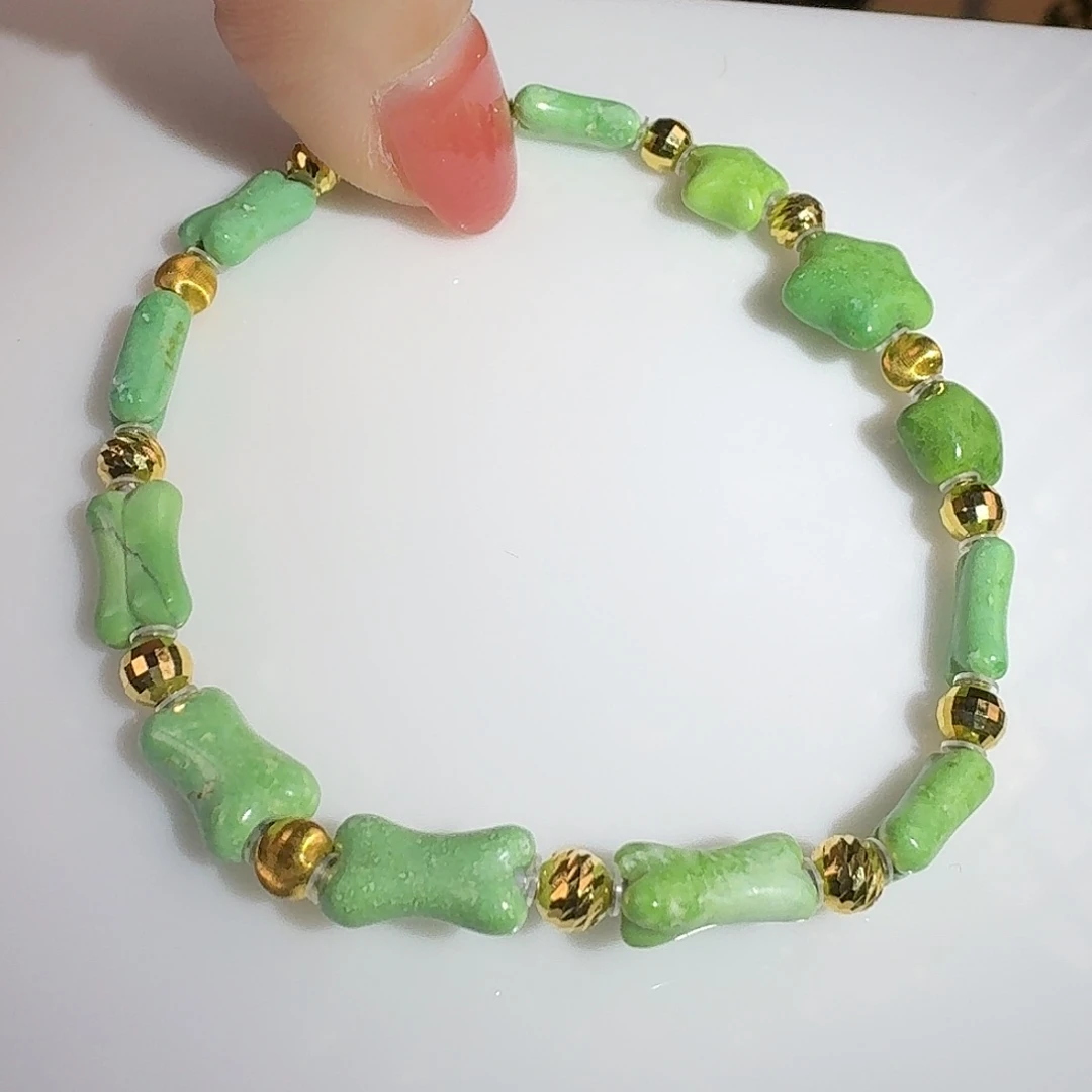 绿松石18K金镶嵌珠宝奇石