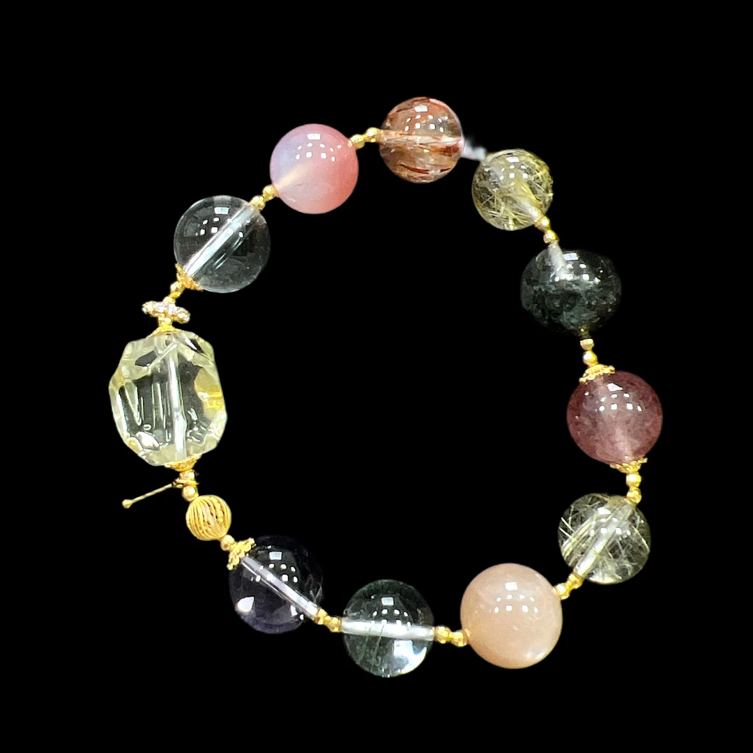 8232水晶18k手串孤品