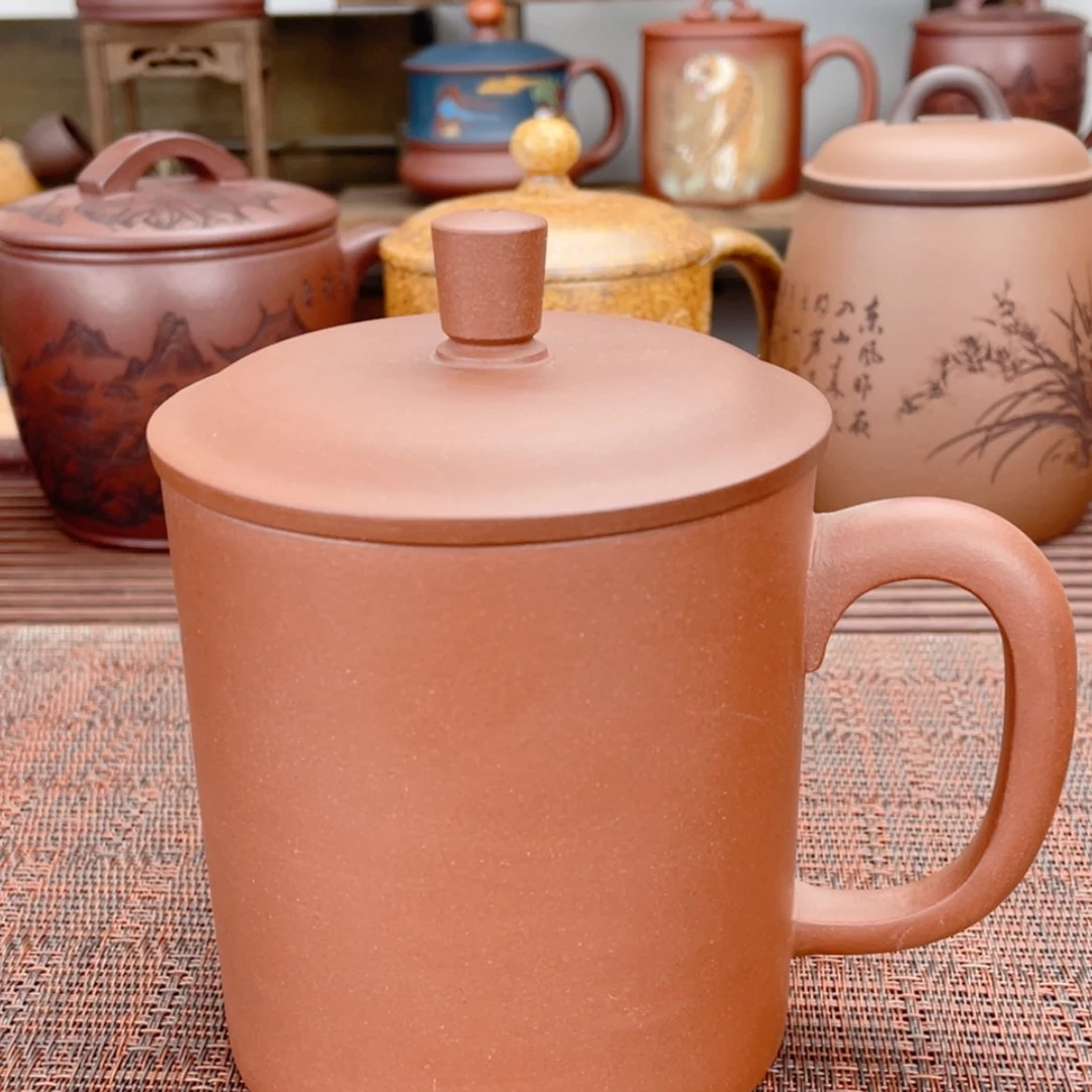 【闪购商品】茶杯紫砂宜兴原矿紫砂盖杯微瑕