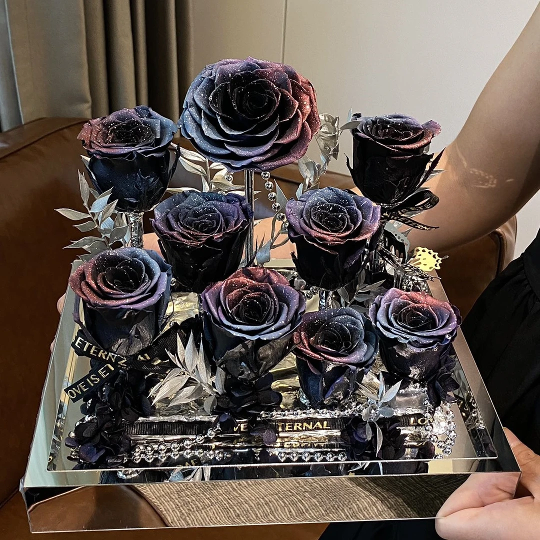 厂家永生花送女友玫瑰花高端情人节礼物