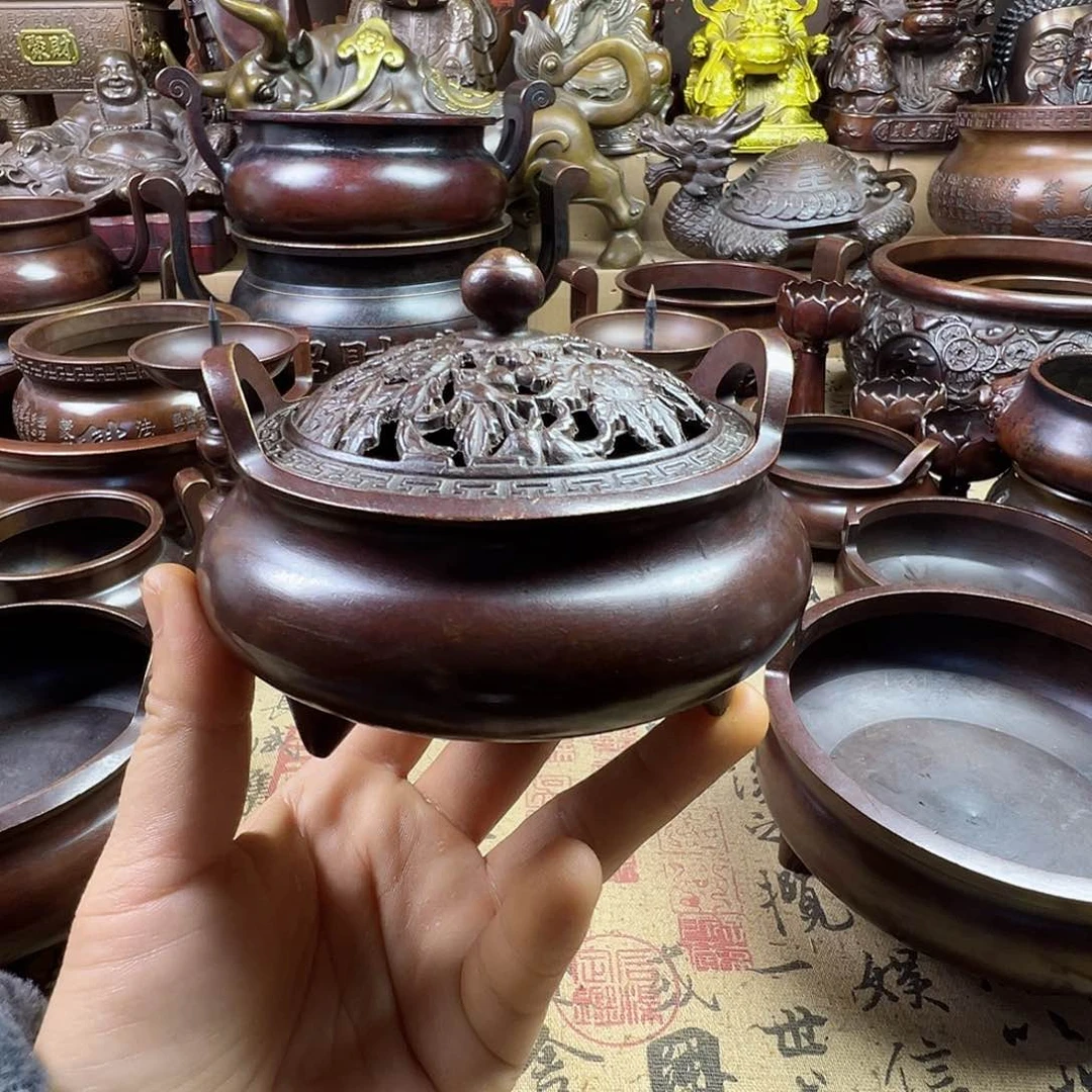 铜香炉家用供奉佛像炉铜器