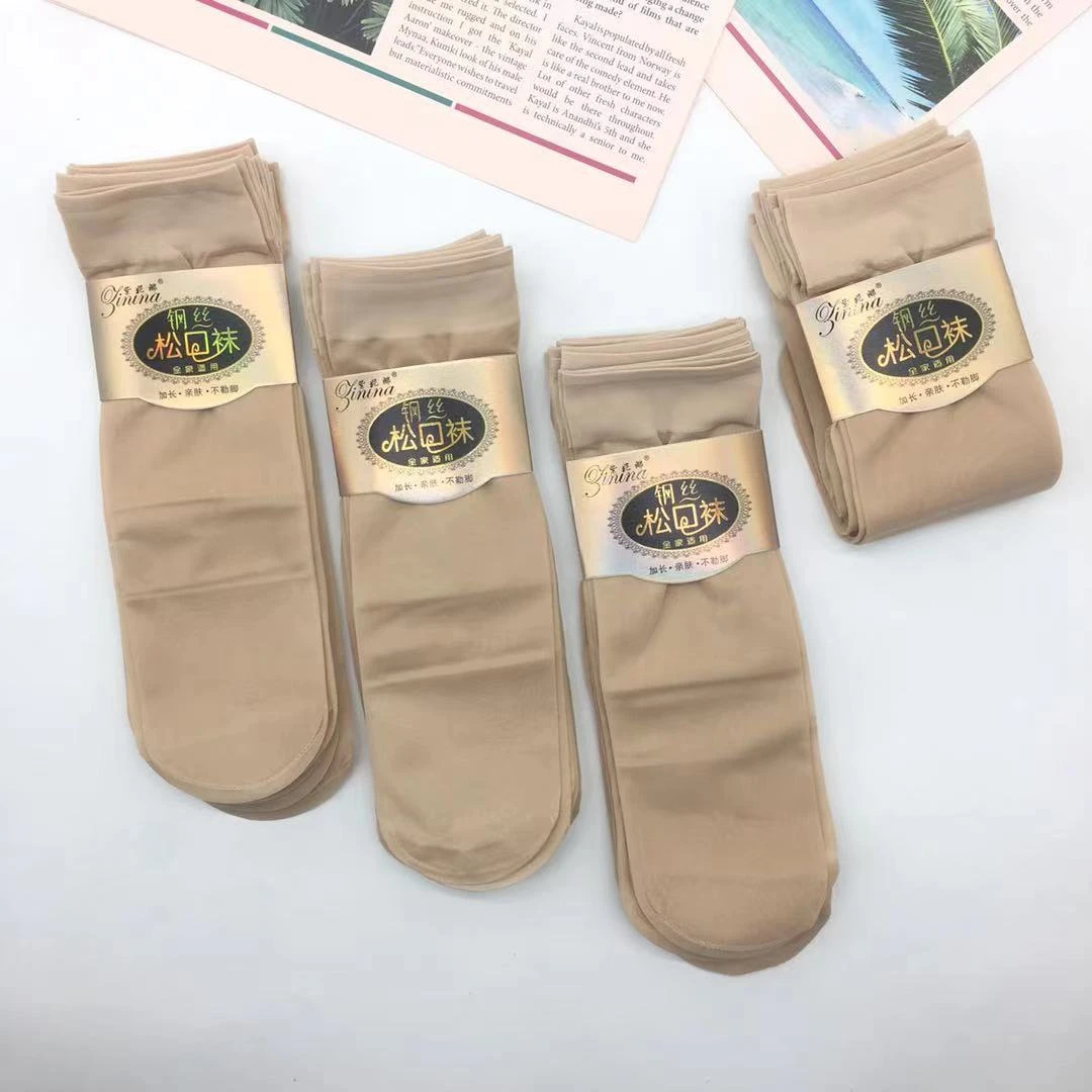 钢丝袜松口不勒脚防勾丝女士袜 春夏季新品松口袜10双装