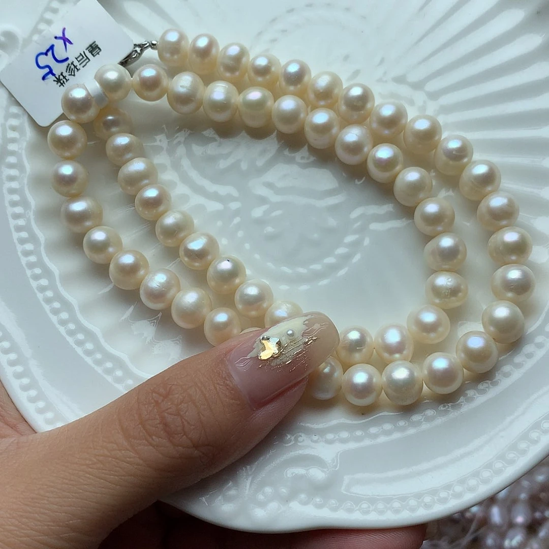 淡水珍珠项链7-8未镶嵌x25项链