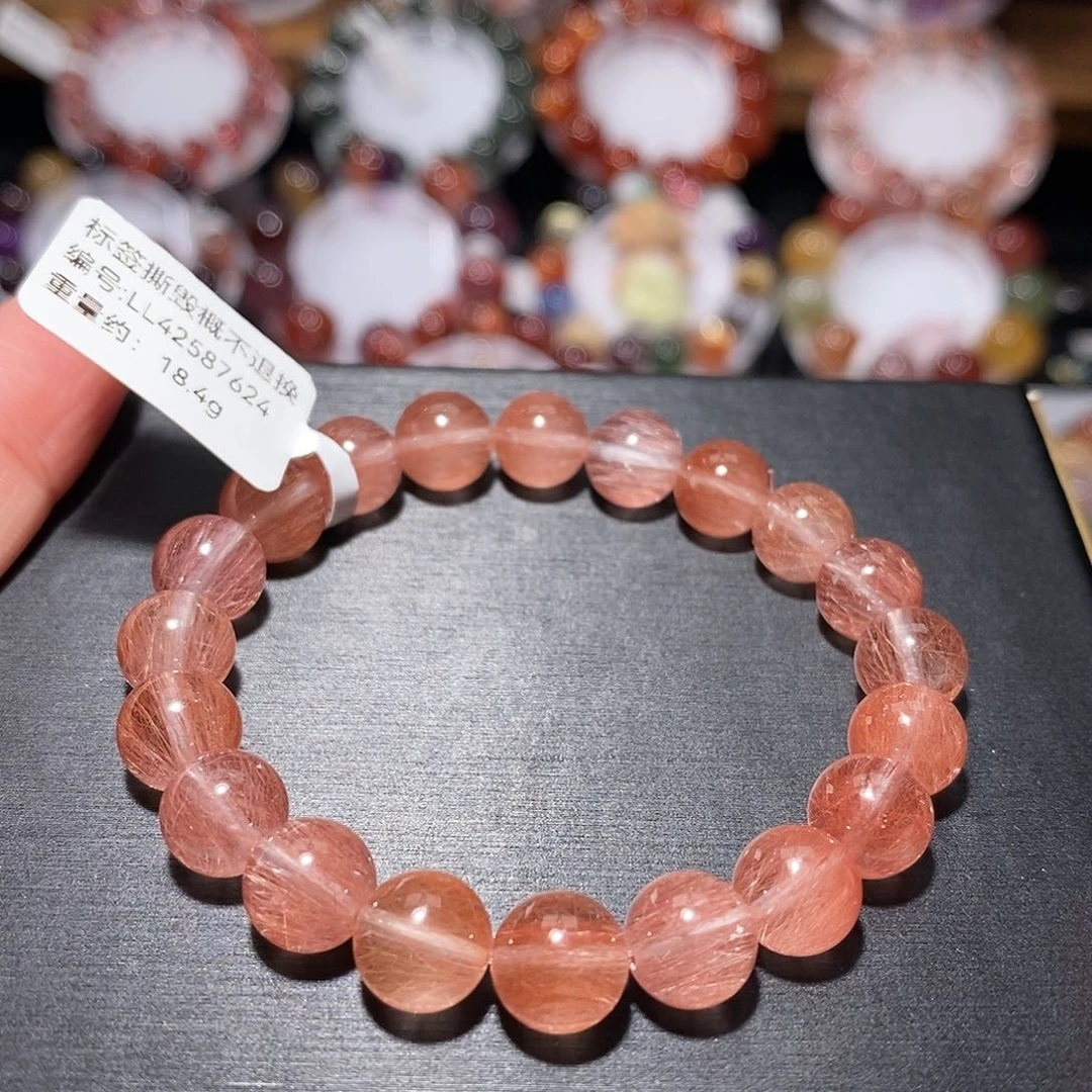 手链未镶嵌水晶F粉兔毛8.5