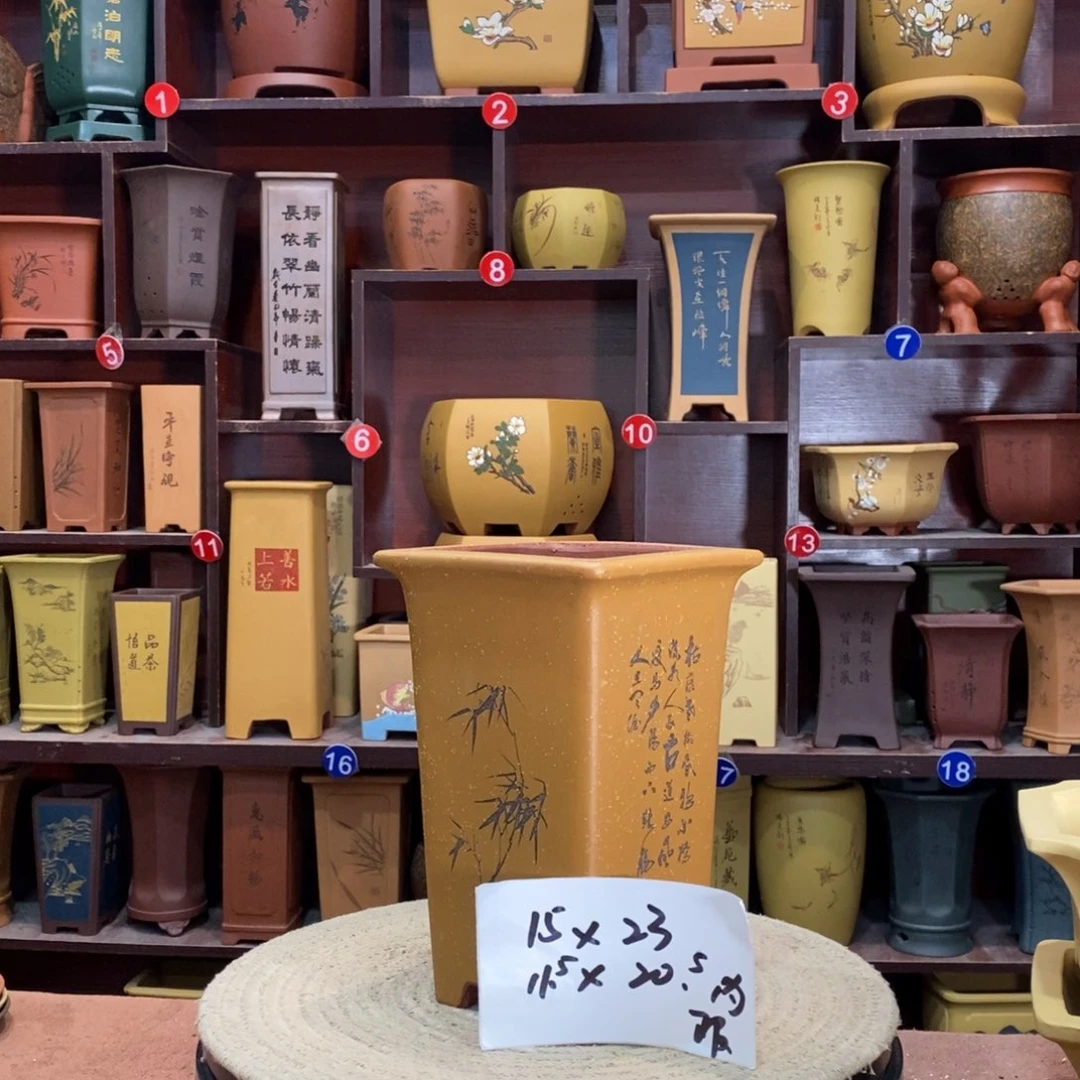 紫砂艺术紫砂花盆