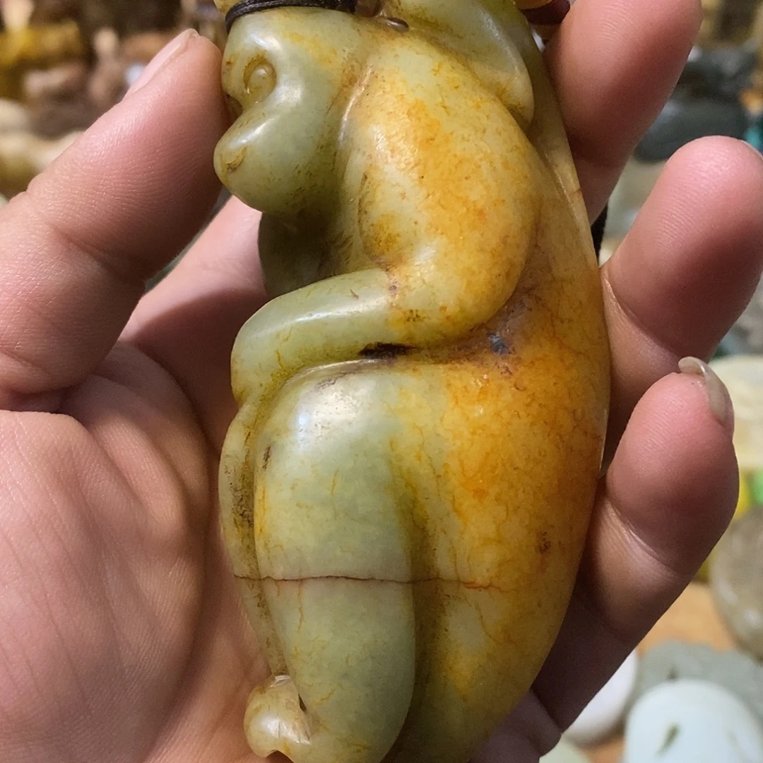 和田玉（糖玉）未镶嵌挂件玉器玉器玉器摆件