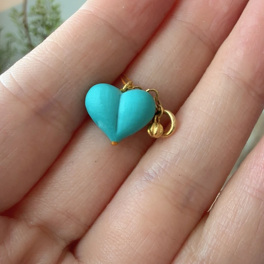 绿松石18K金镶嵌珠宝奇石