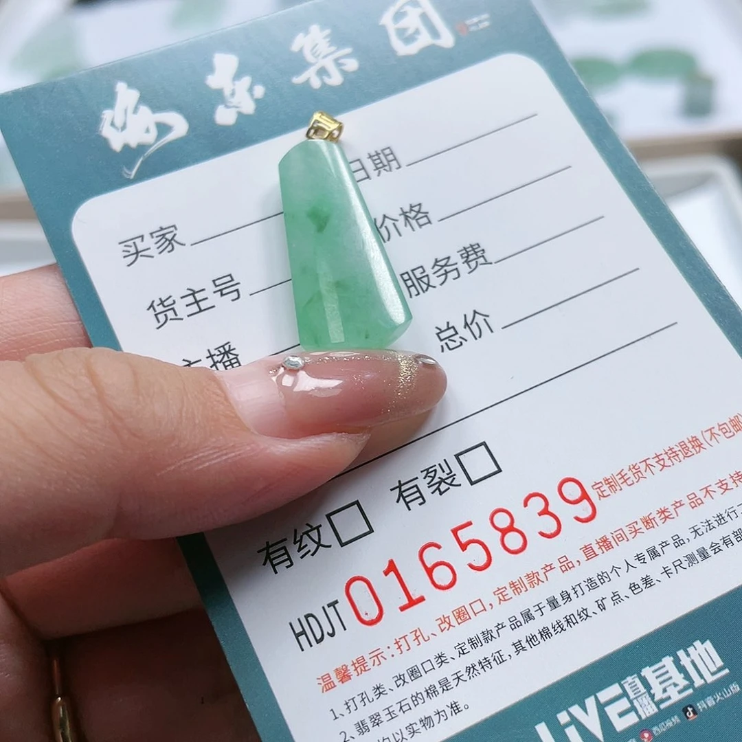翡翠18K金镶嵌颈饰HDJB00165839