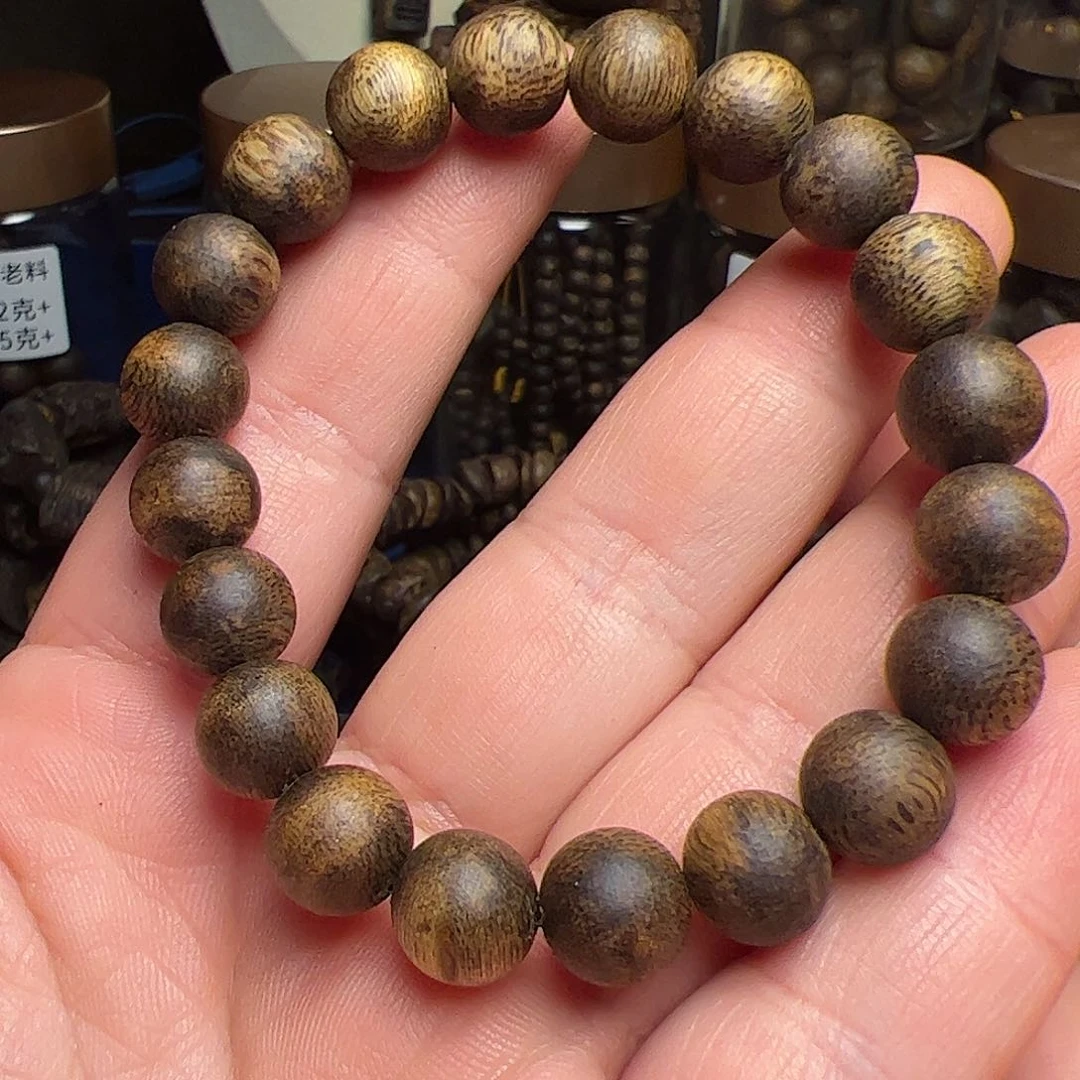 沉香手串海南白棋1.0单圈7.3克
