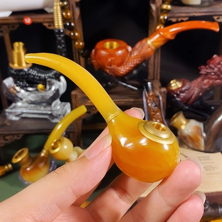 高端定制金丝楠烟嘴