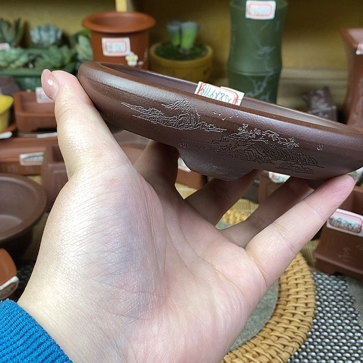 琉璃手工艺品宜兴紫砂精品花盆