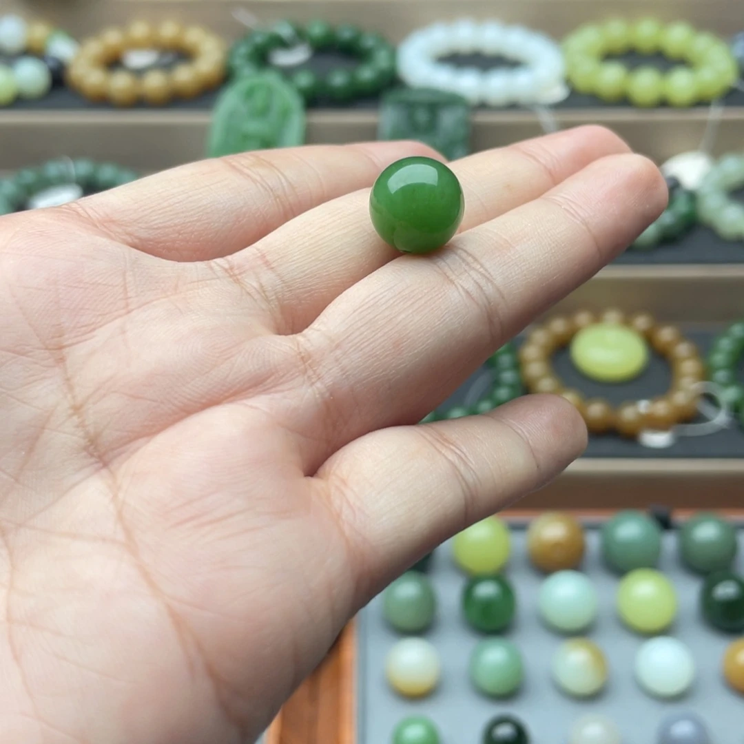 和田玉未镶嵌手链12碧玉