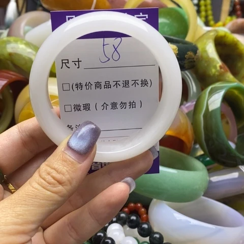 未镶嵌蛇纹石玉手镯
