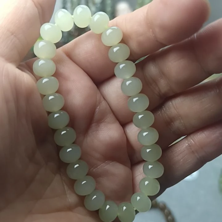 手链未镶嵌和田玉（糖玉）
