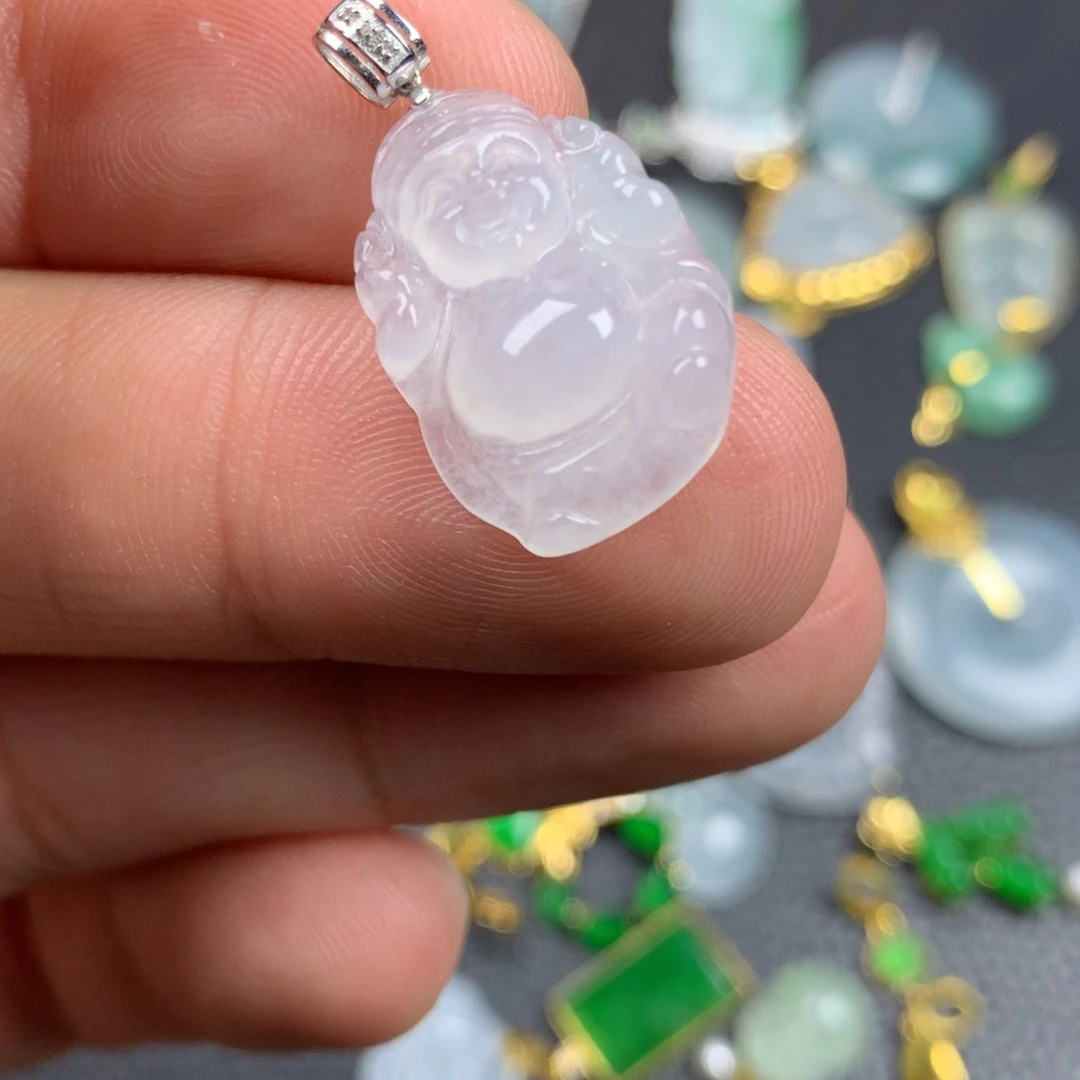 【闪购商品】翡翠18K金镶嵌颈饰翡翠