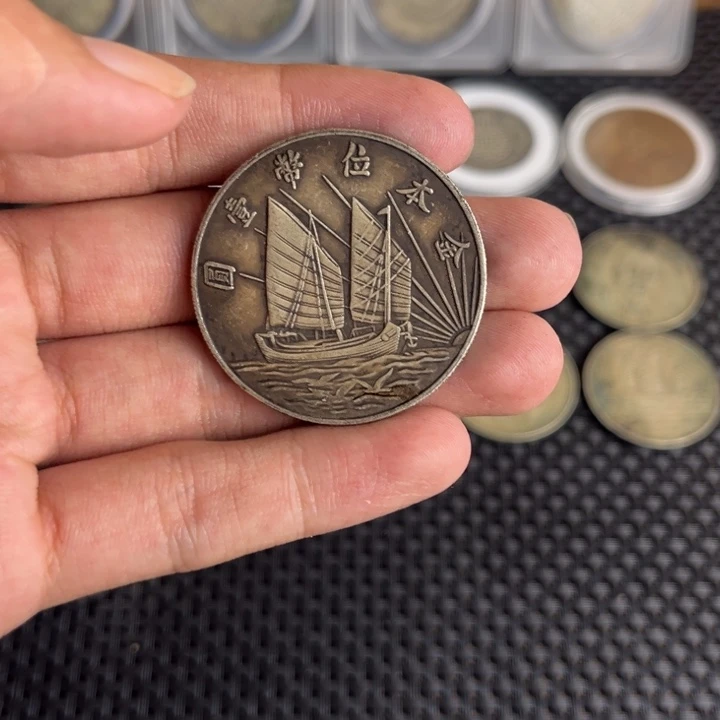 金属大头龙洋船洋工艺品