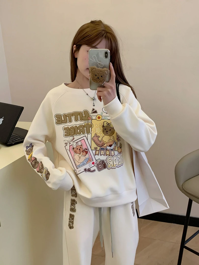 春季订单【小熊部落海运订单】量少刺绣防风卫衣 女士2002