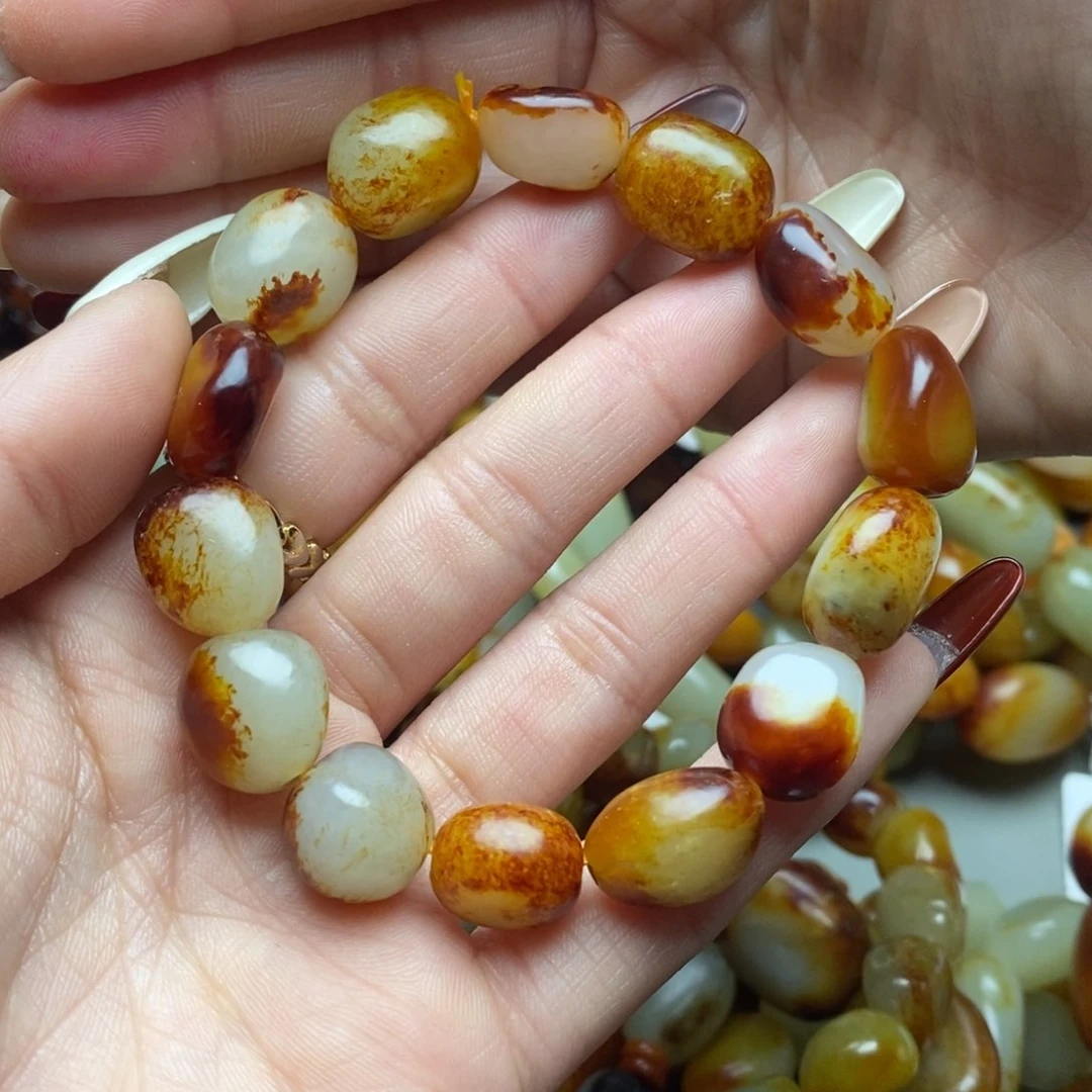 和田玉手链未镶嵌刀**メ