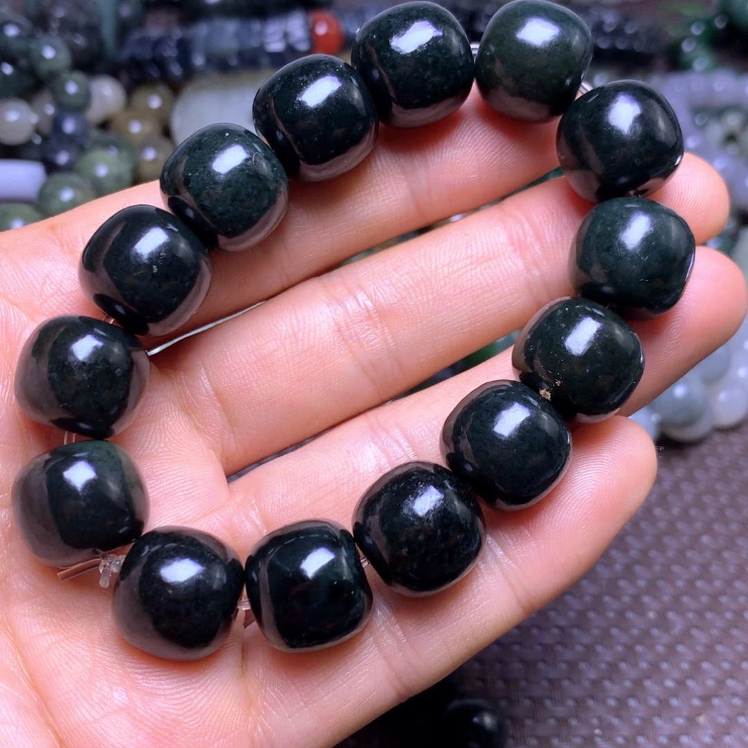 和田玉未镶嵌手链