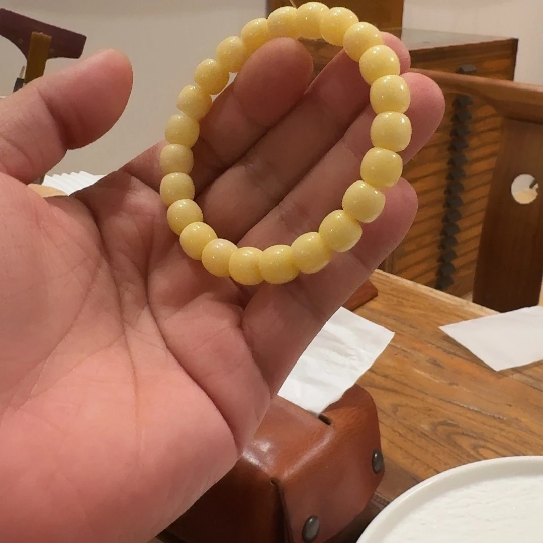 未镶嵌琥珀手链9.8mm手串手串