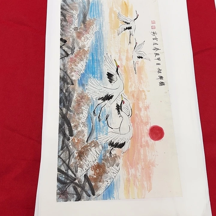 国画花鸟等图案和造型都非常