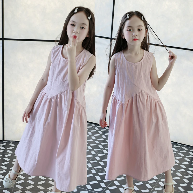 （啵罗盟妞妞）女女童休闲风夏季学院风连衣裙洋气童装公主风