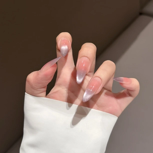 【车厘紫】简约百搭猫眼紫色新款气质 7080103 纯手工穿戴甲