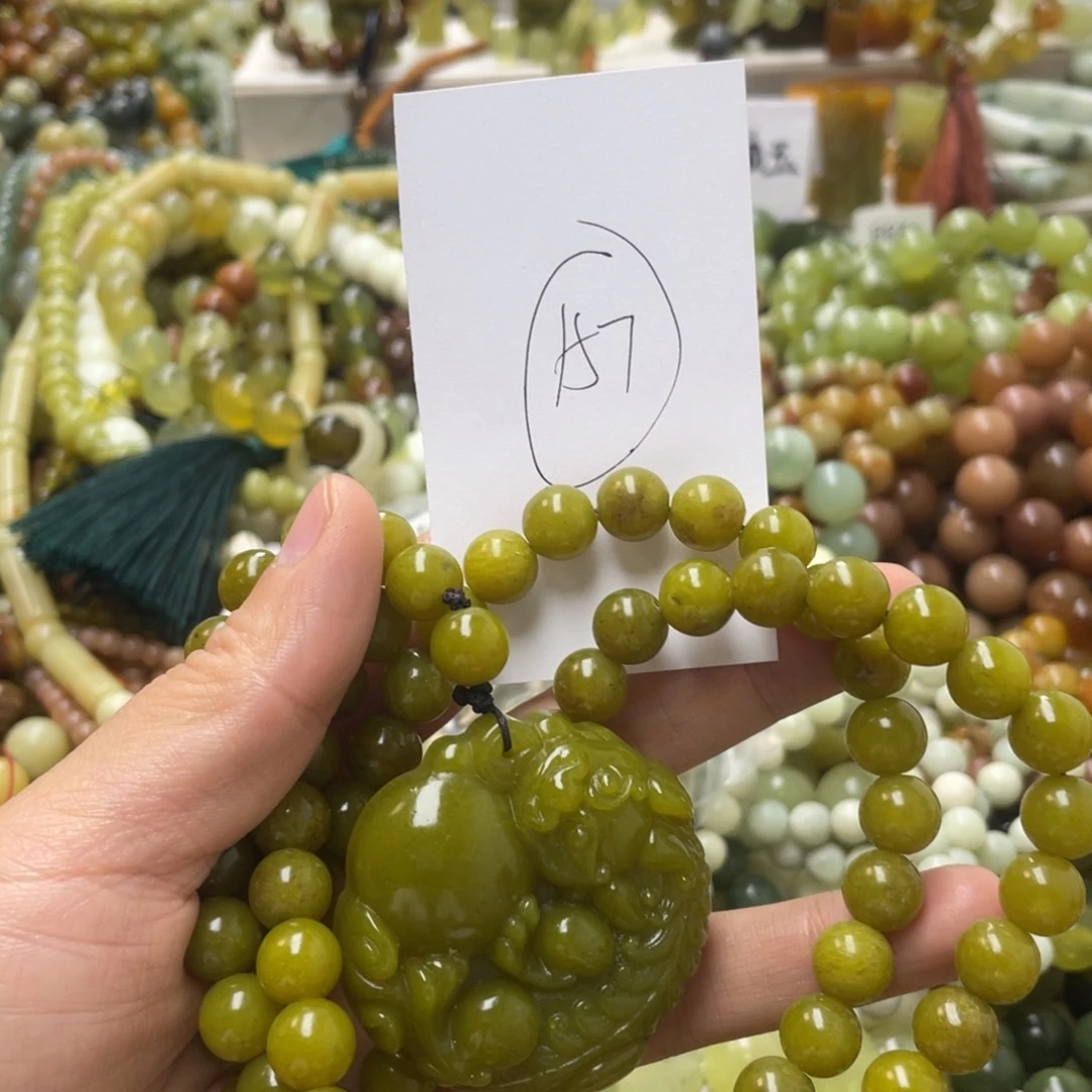 蛇纹石玉手链未镶嵌