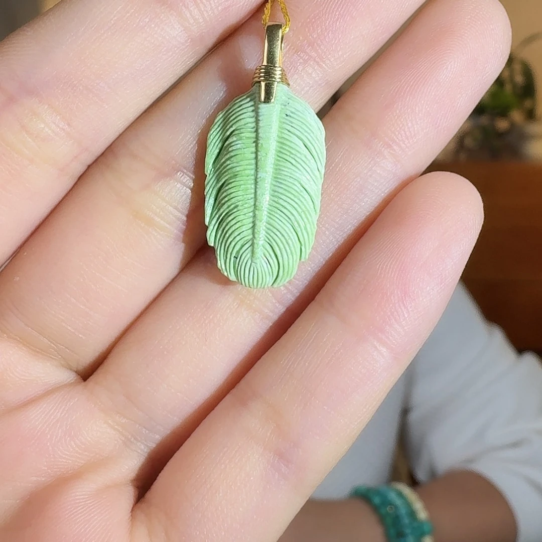 绿松石18K金镶嵌珠宝奇石