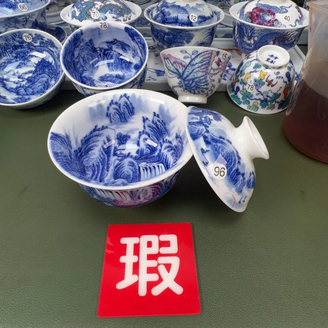 景德镇纯手工纯手绘茶具木木96