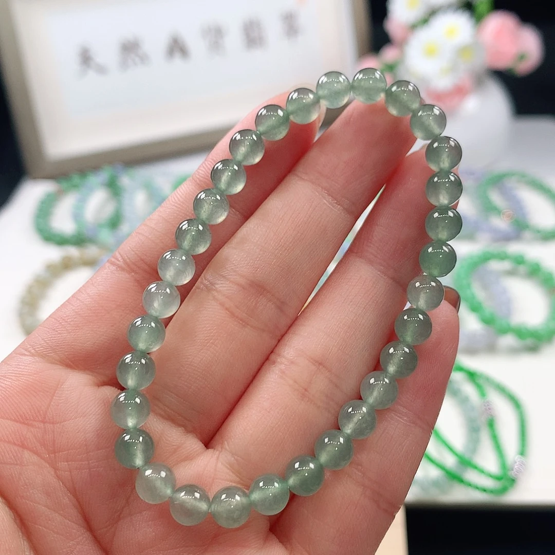 翡翠未镶嵌手链5.9