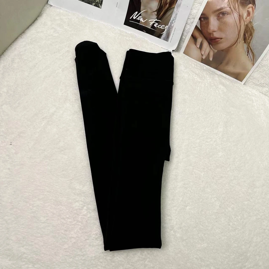 秋冬季新款加绒连脚裤袜H1678