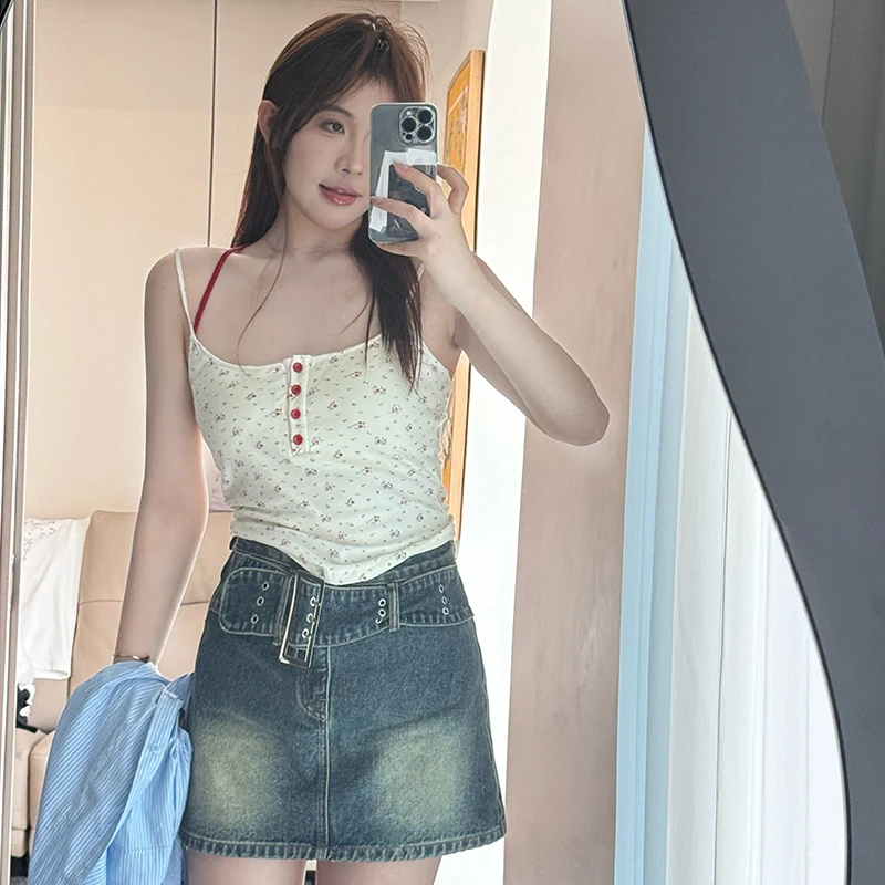 【年中大促 抢完即止】牛仔半身裙女显瘦短款裙子K424Z06839