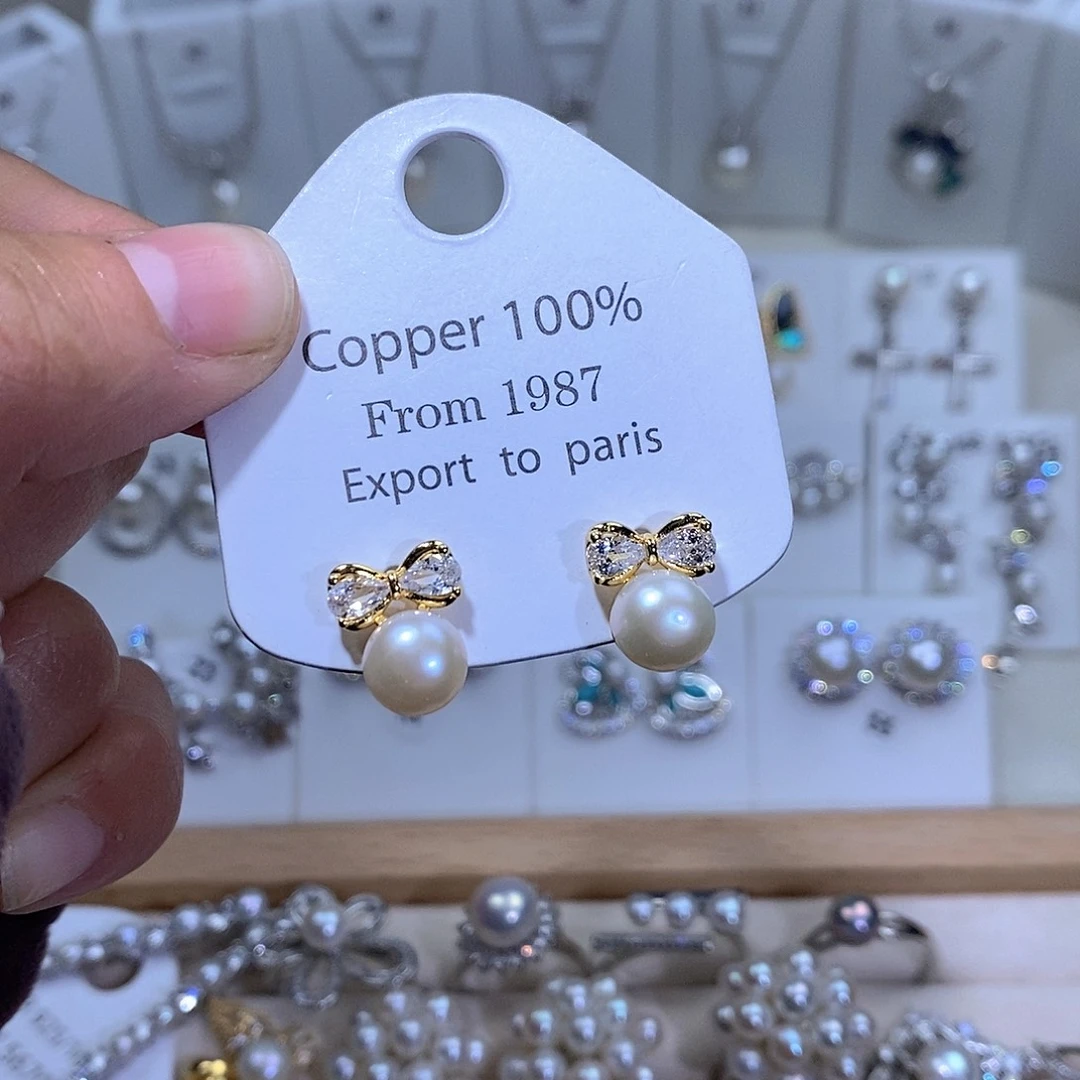 淡水珍珠未镶嵌耳饰