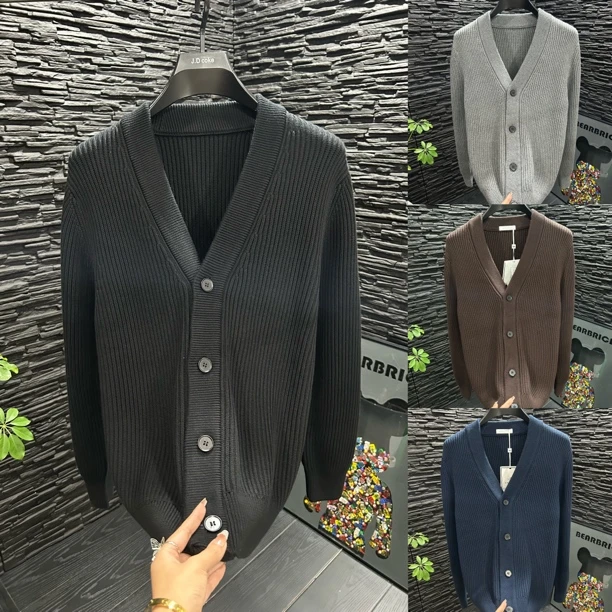 【正睿欧货】秋季新款高奢针织百搭时尚休闲毛衣外套/6652