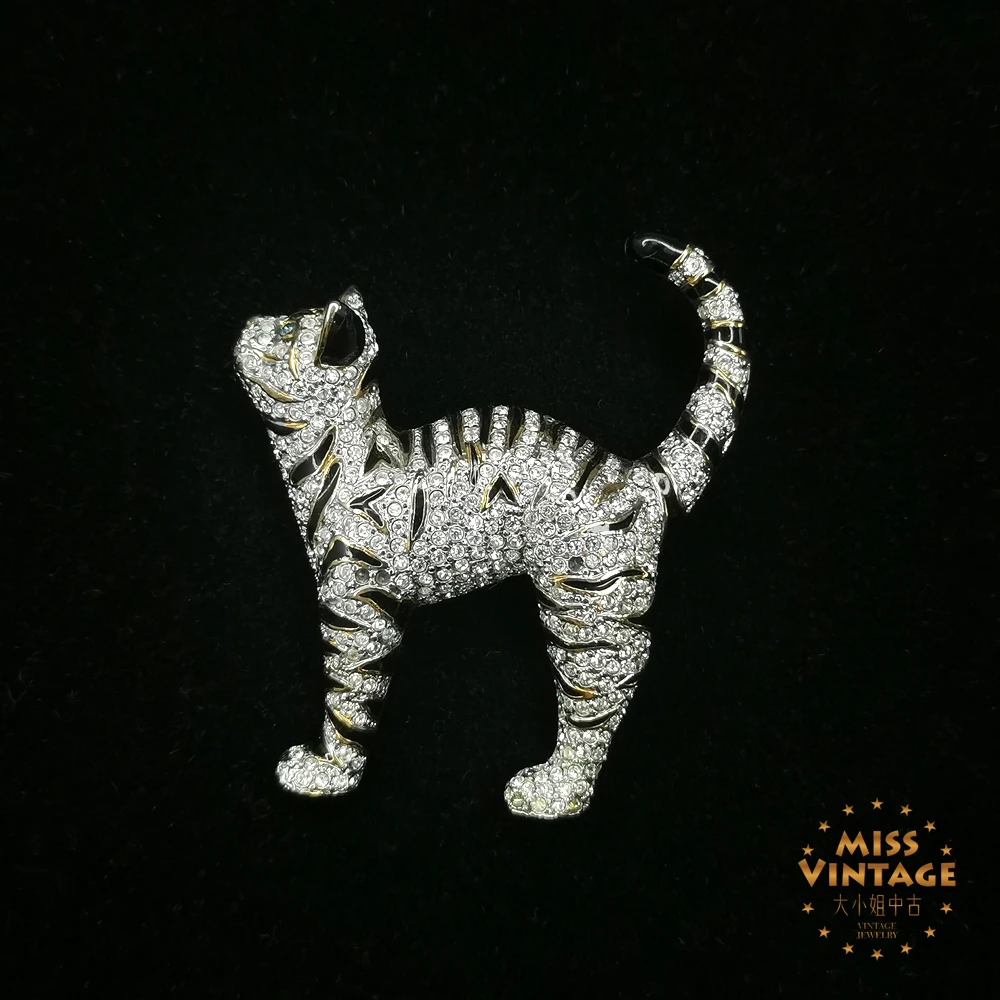 重工密镶豹猫胸针[2502041-013]