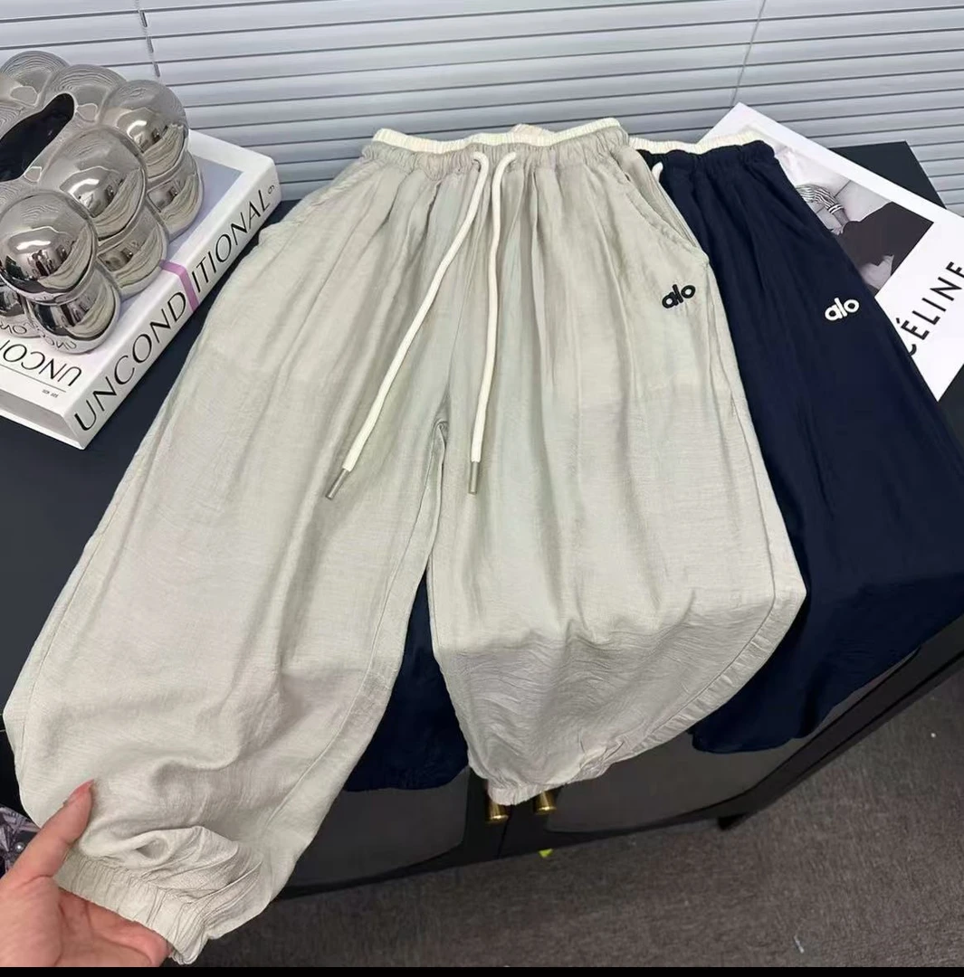 儿童拼接夏季百搭休闲薄款潮流童装运动防蚊裤长裤9256