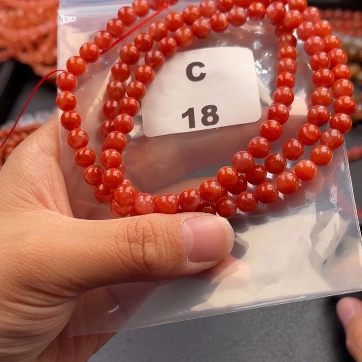 南红玛瑙未镶嵌多样性发货默认微瑕6mm