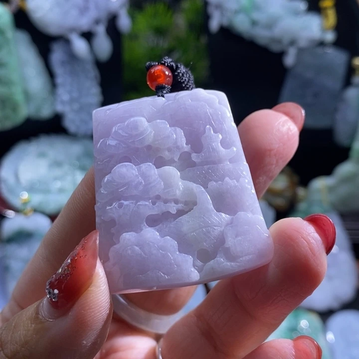 【闪购商品】颈饰未镶嵌翡翠山水